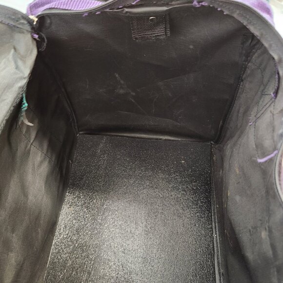 Dallas Cowboys Duffle Bag Helmet Star Logo Vtg 90s Purple Teal Gym Athletic - Picture 12 of 14